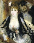 Pierre Auguste Renoir La loge or lavant scene painting